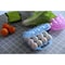 Basicwise Clear Plastic Egg Carton, 12 Egg Holder Carrying Case with Handle, Blue QI003329B - alternate 4
